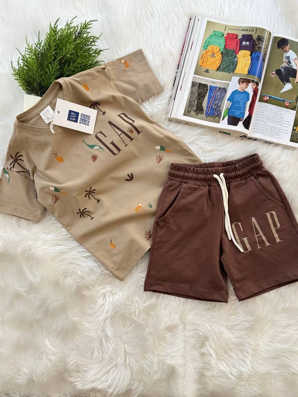 GAP 'Palmiye' 2'li Takım Kahverengi