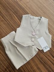 ZARA Şort Yelek Takım